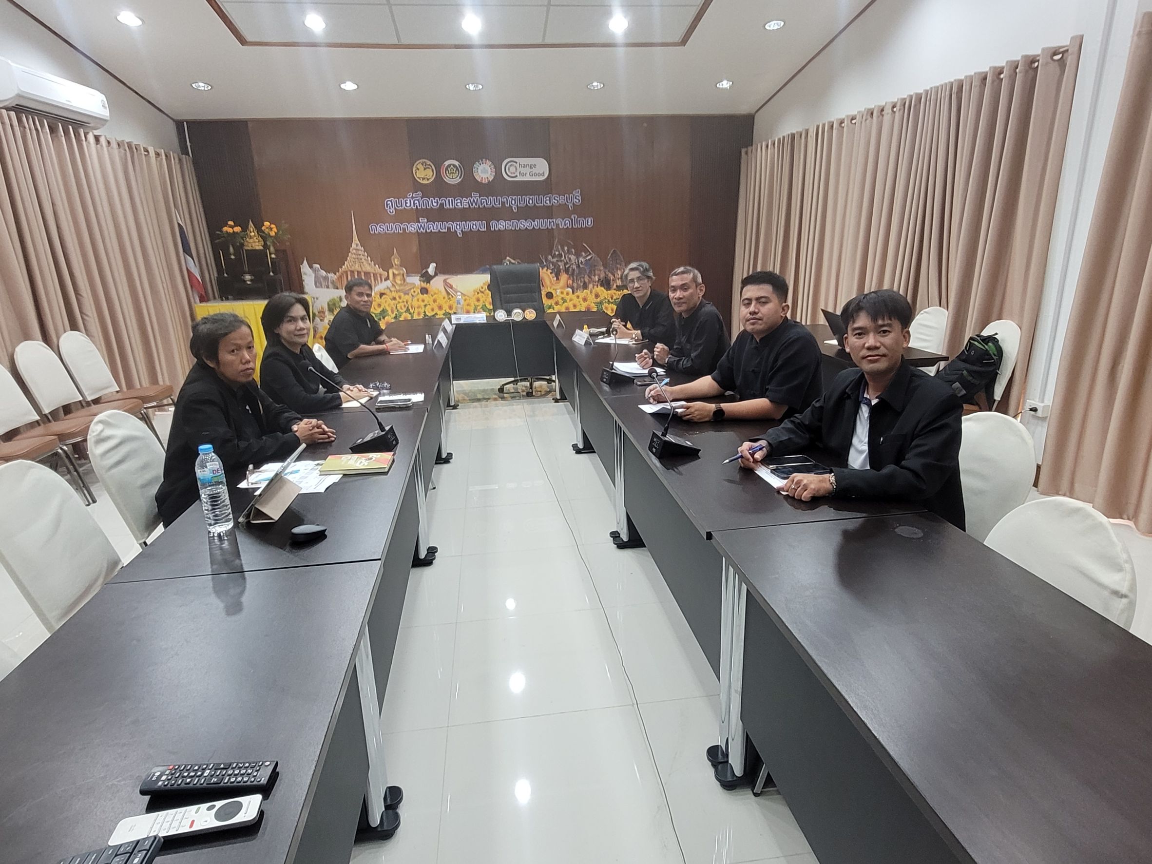 ศพช.สระบุรี ร่วมประชุมเตรียมความพร้อมยกระดับการวิจัยและนวัตกรรมพัฒนาชุมชน